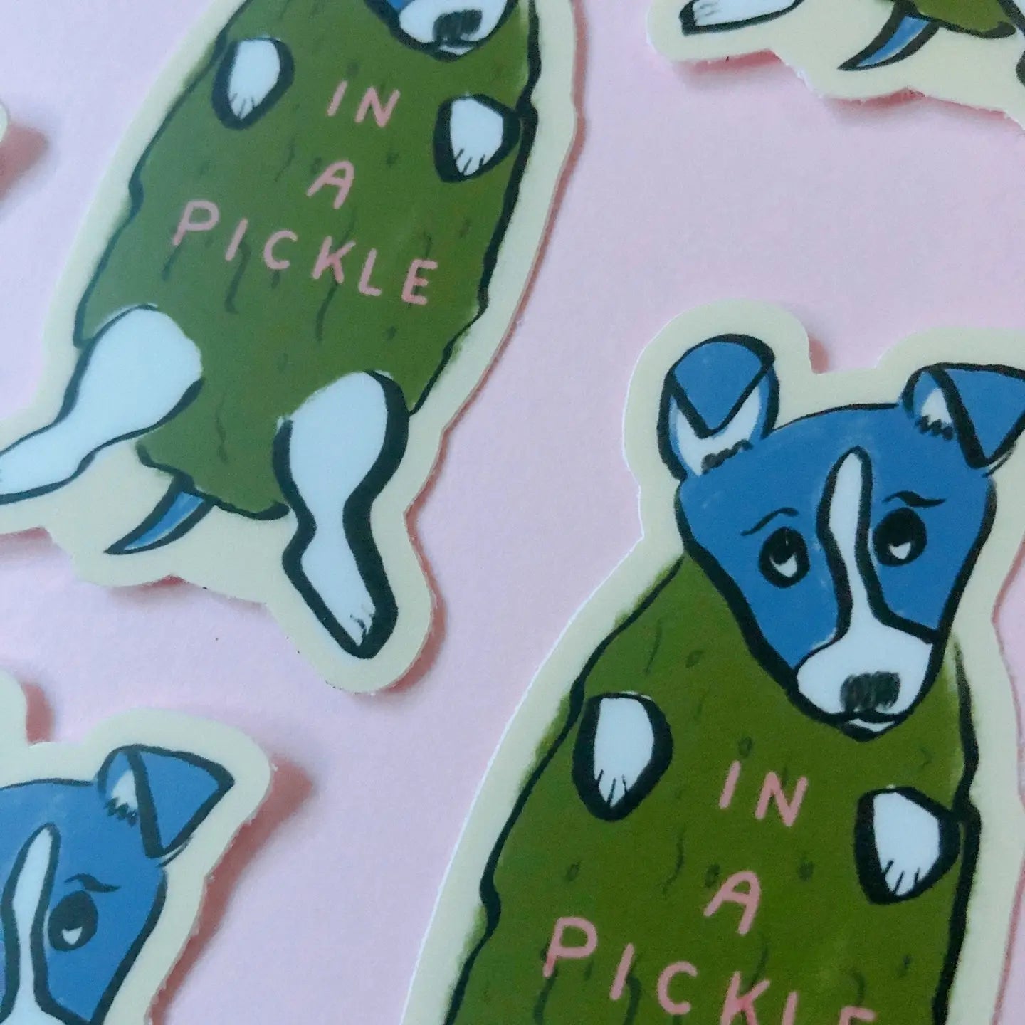 In a Pickle Dog Sticker