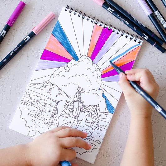 Cosmic Cowgirl- Coloring Book
