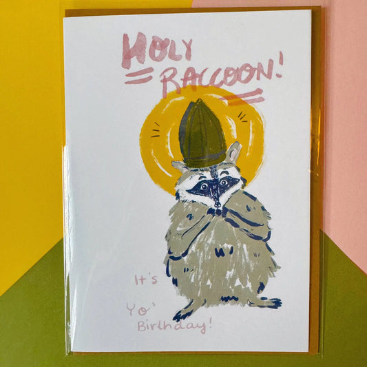 Raccoon Birthday Card