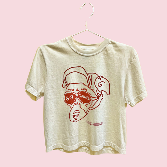 Go Canes! Dog Cropped Shirt