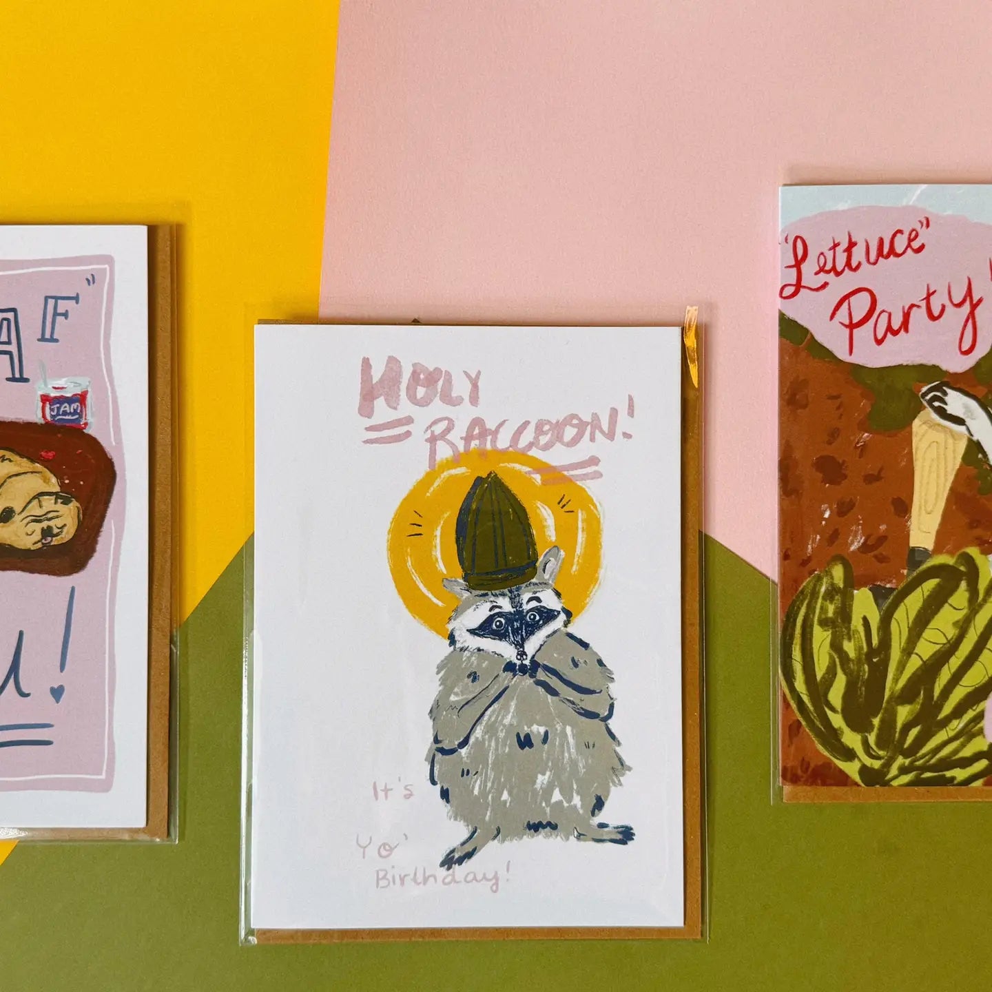 Raccoon Birthday Card