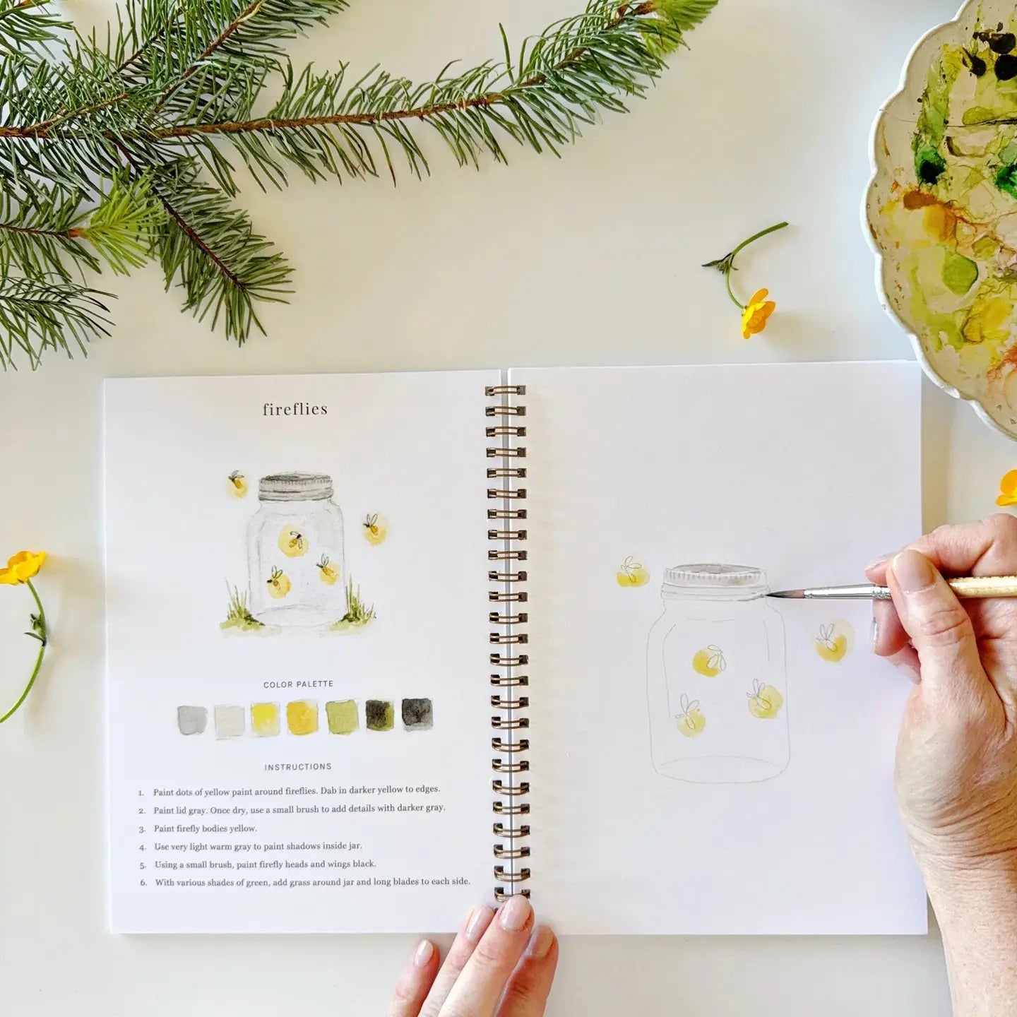 Camping- Watercolor Workbooks