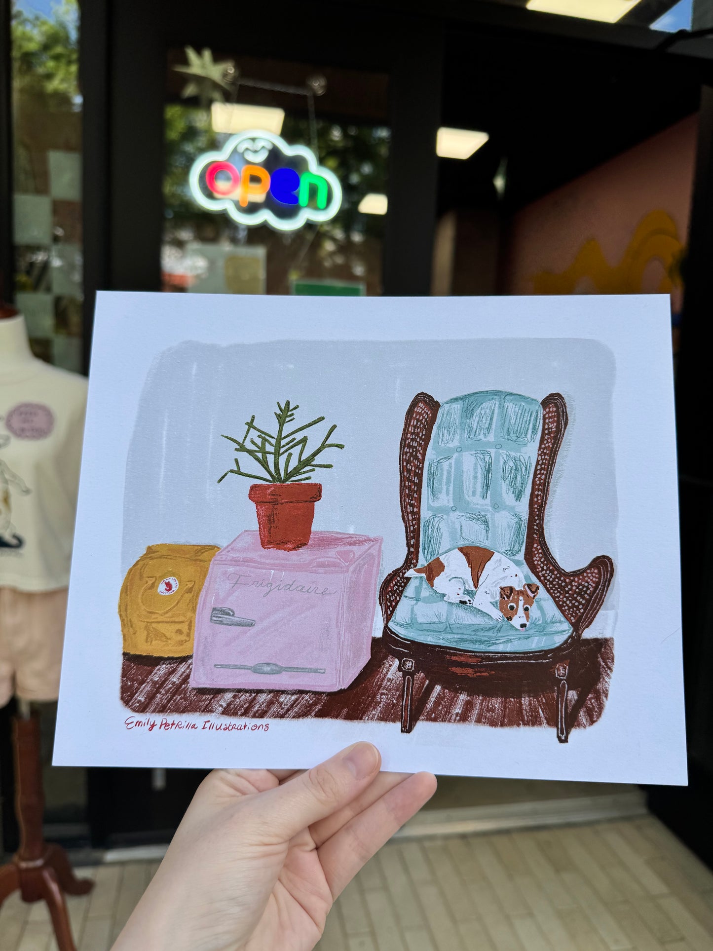 Rocky on Chair Print 8x10