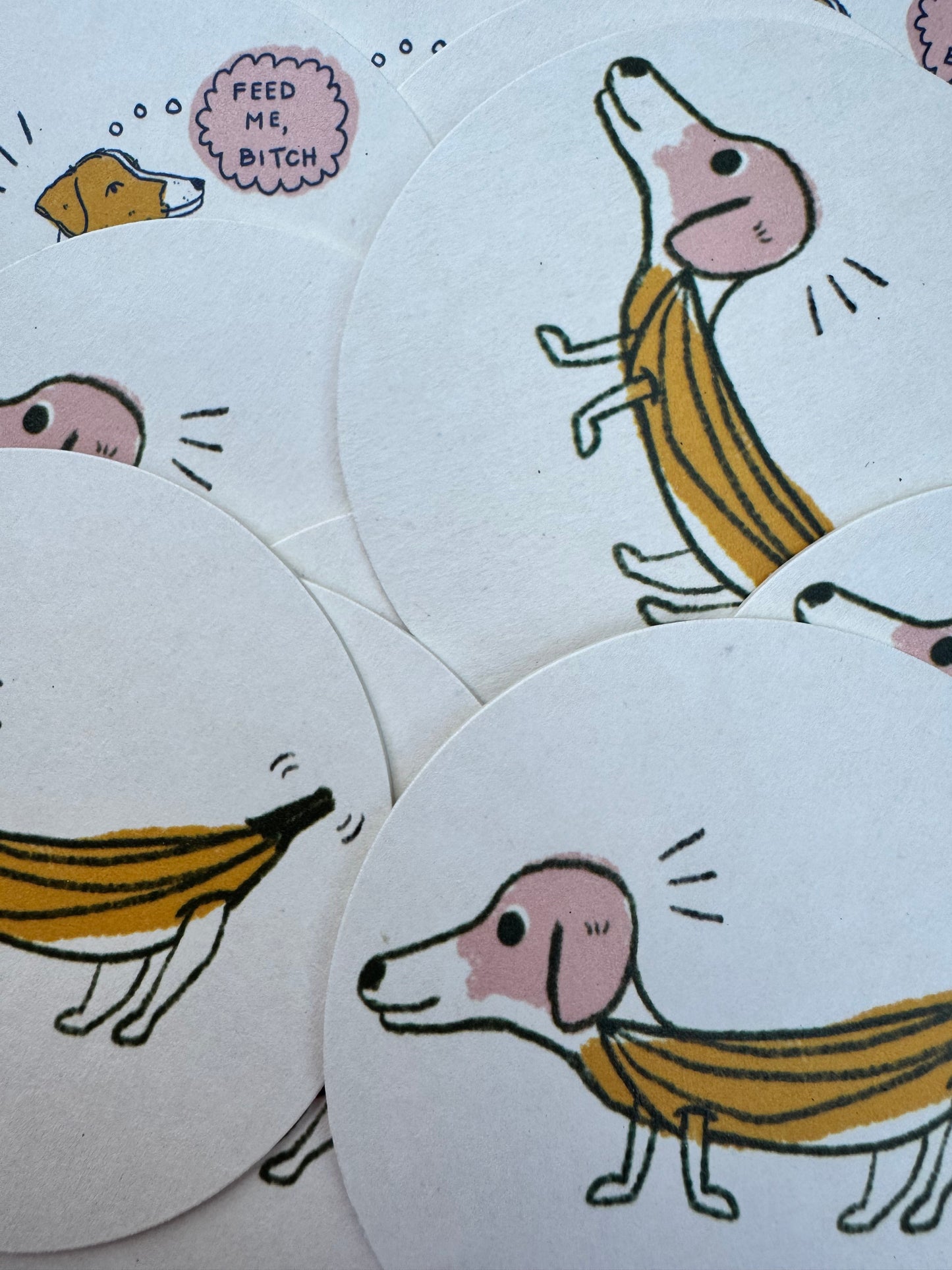 Banana Dog Coaster