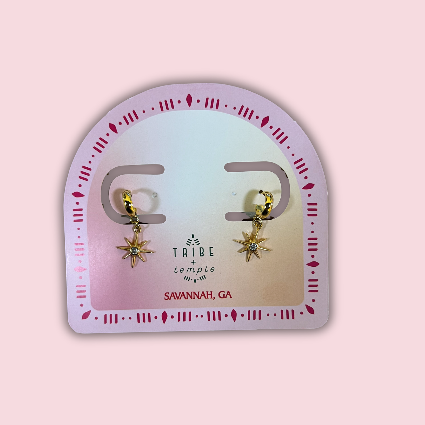 Star Tiny Hoop 18k Gold Plated