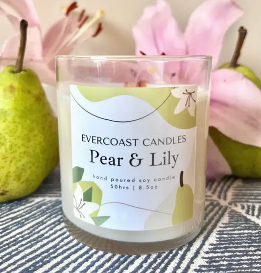 Pear & Lily Soy Candle, 8.5oz