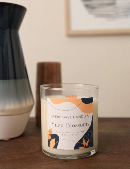 Yuzu Blossoms Soy Candle, 8.5oz