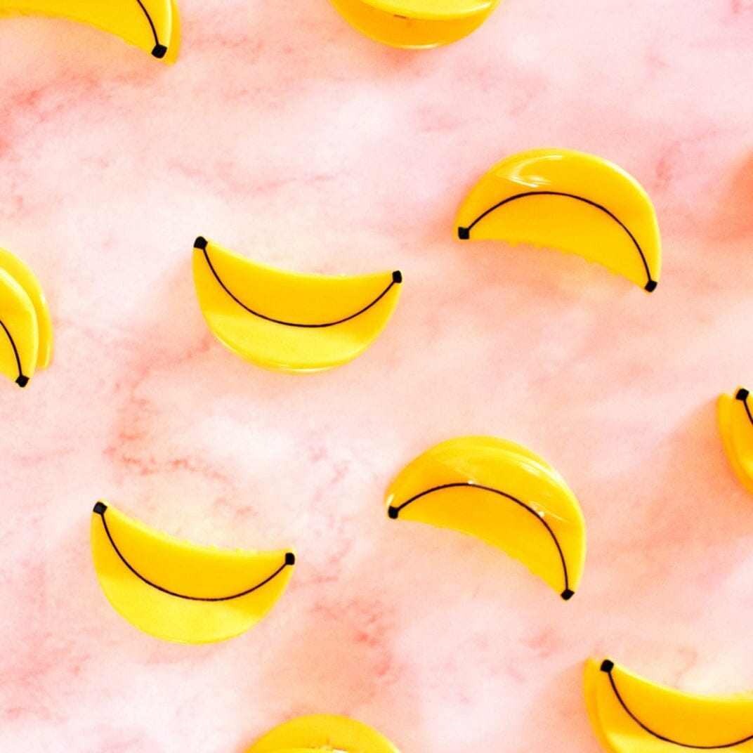 Mini Banana Hair Claw Clips