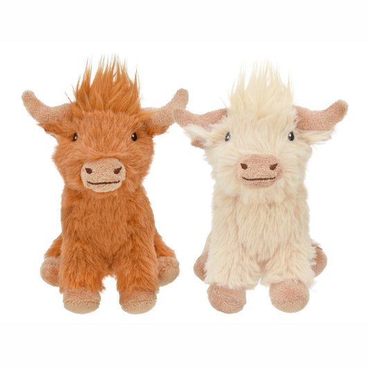 Multipet Minipet Highland Cow Dog Toy 5" Assorted
