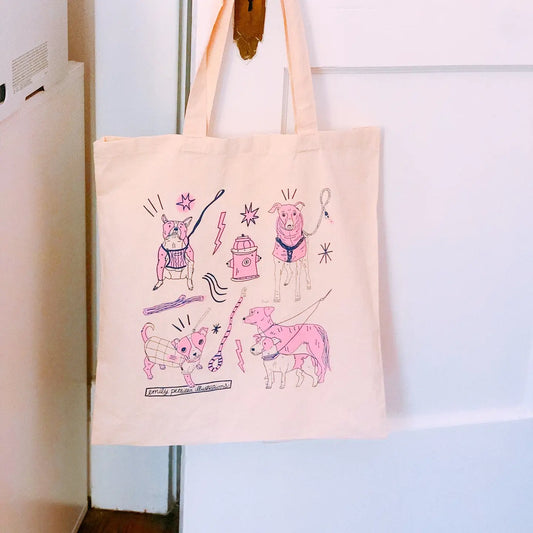 Dog Walk Tote Bag