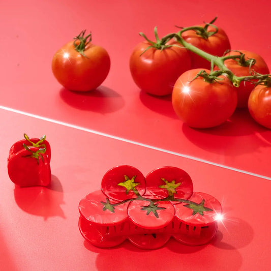 Mini Tomato Hair Claw Clips