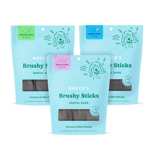 Bocce’s Bakery Dailies Brushy Sticks Dog Dental Treats