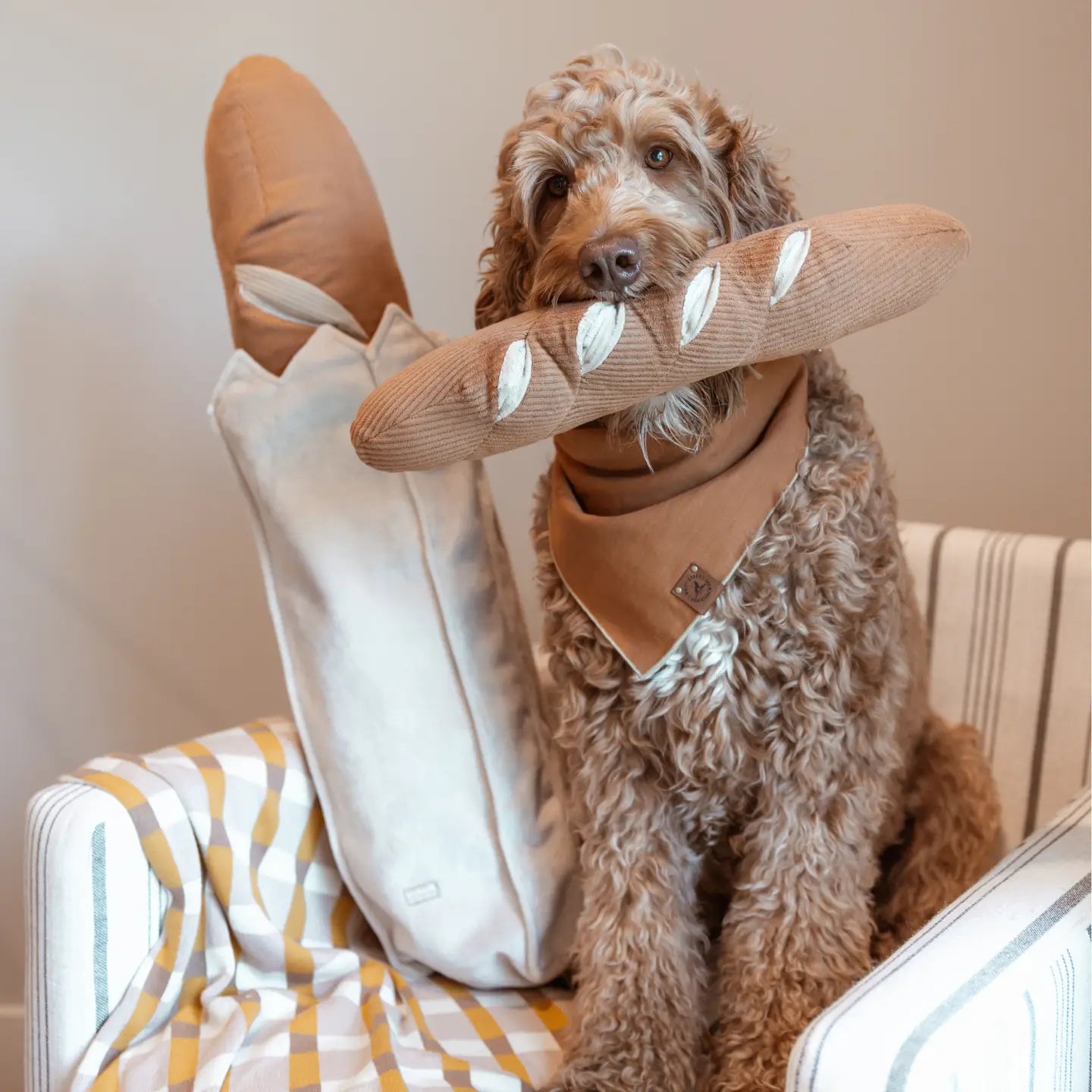 Baguette Enrichment Dog Toy