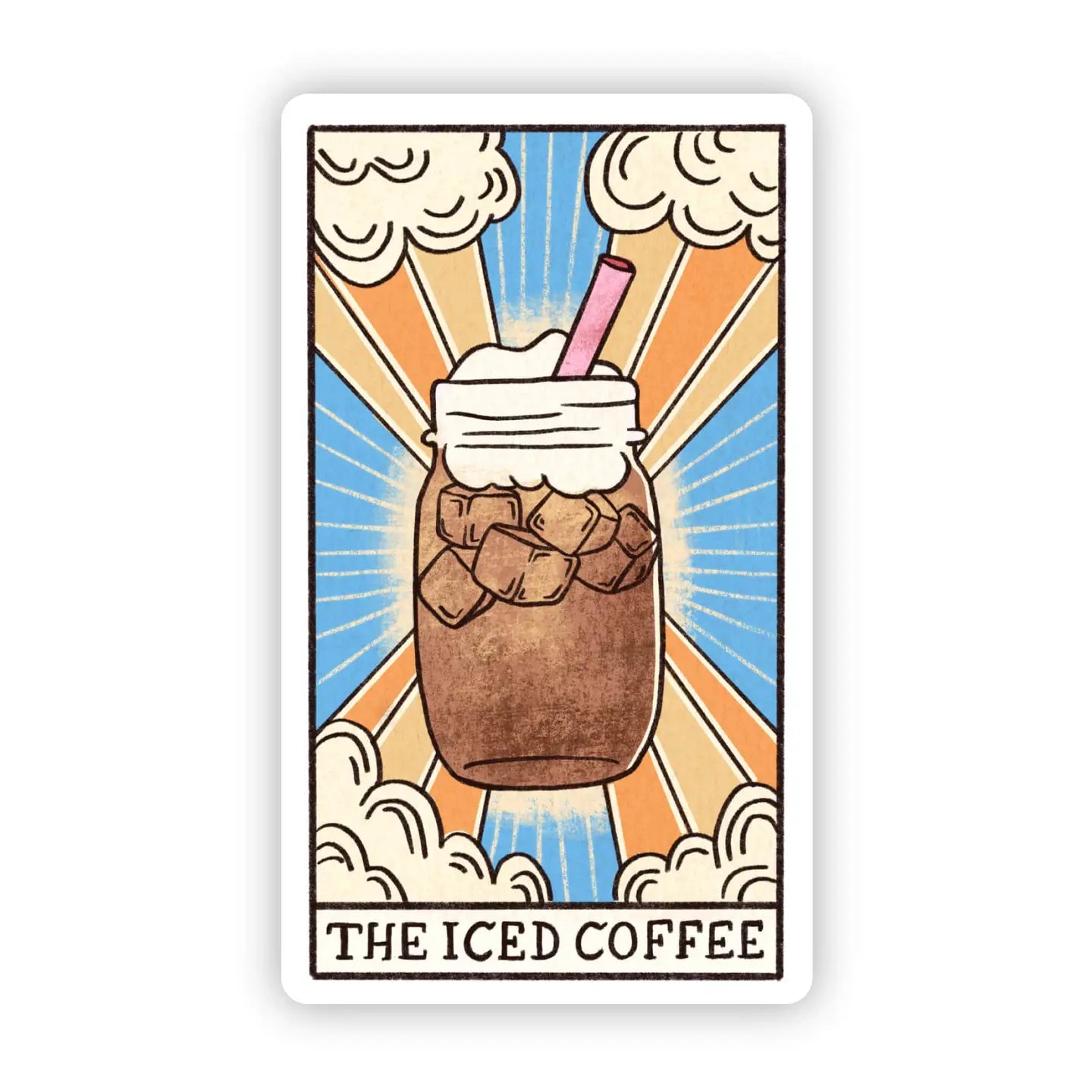 "The Iced Coffee" Tarot Card Sticker
