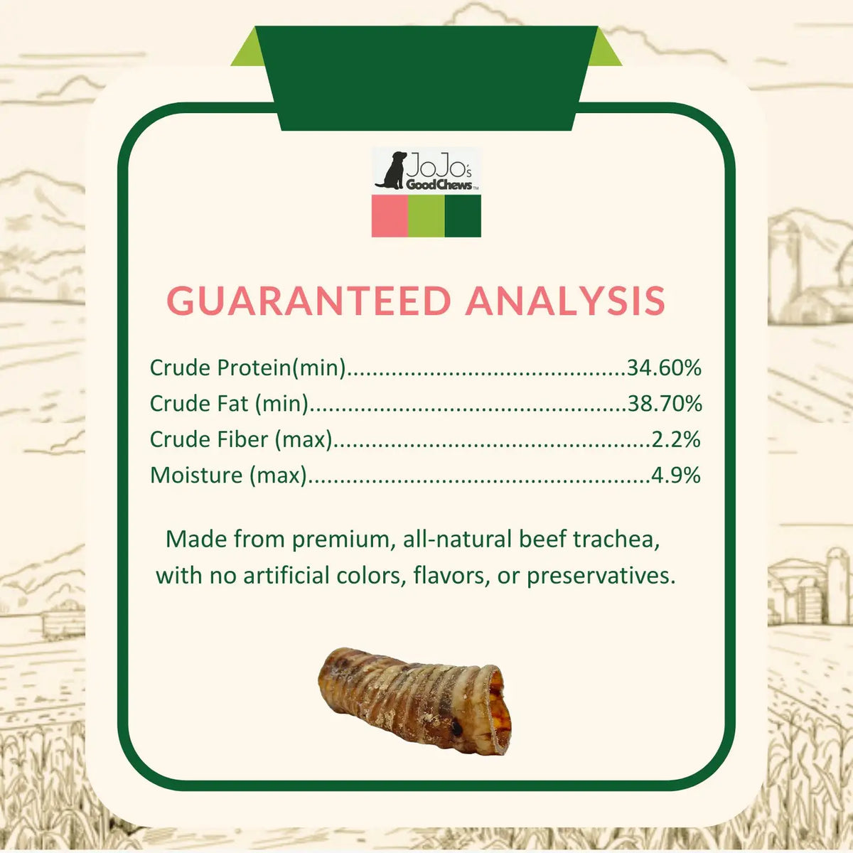 6" Beef Trachea - All Natural Dog Treats