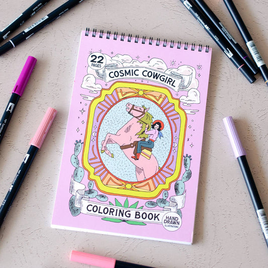 Cosmic Cowgirl- Coloring Book
