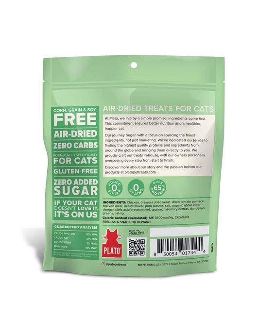 Plato Air-Dried Cat Treats Chicken with Catnip