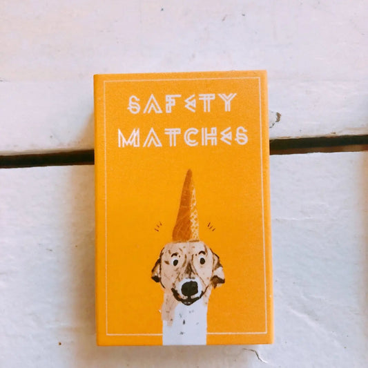 Ice Cream Dog on Yellow Matchbox