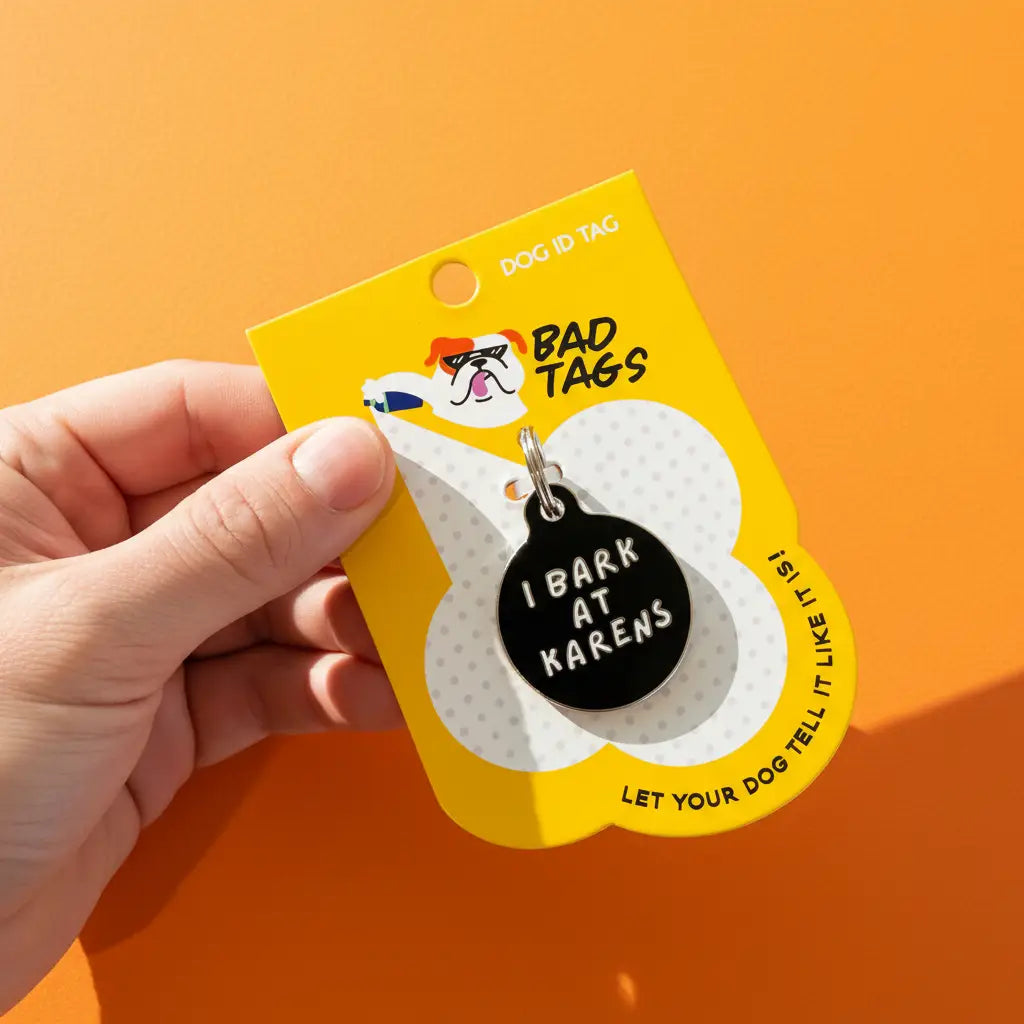 Pet ID Tags- I bark at Karens