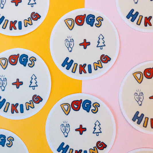 Dogs + Hiking Sticker