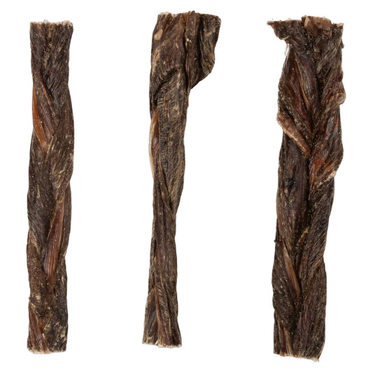 5" - 6" Braided Beef Gullet Stick