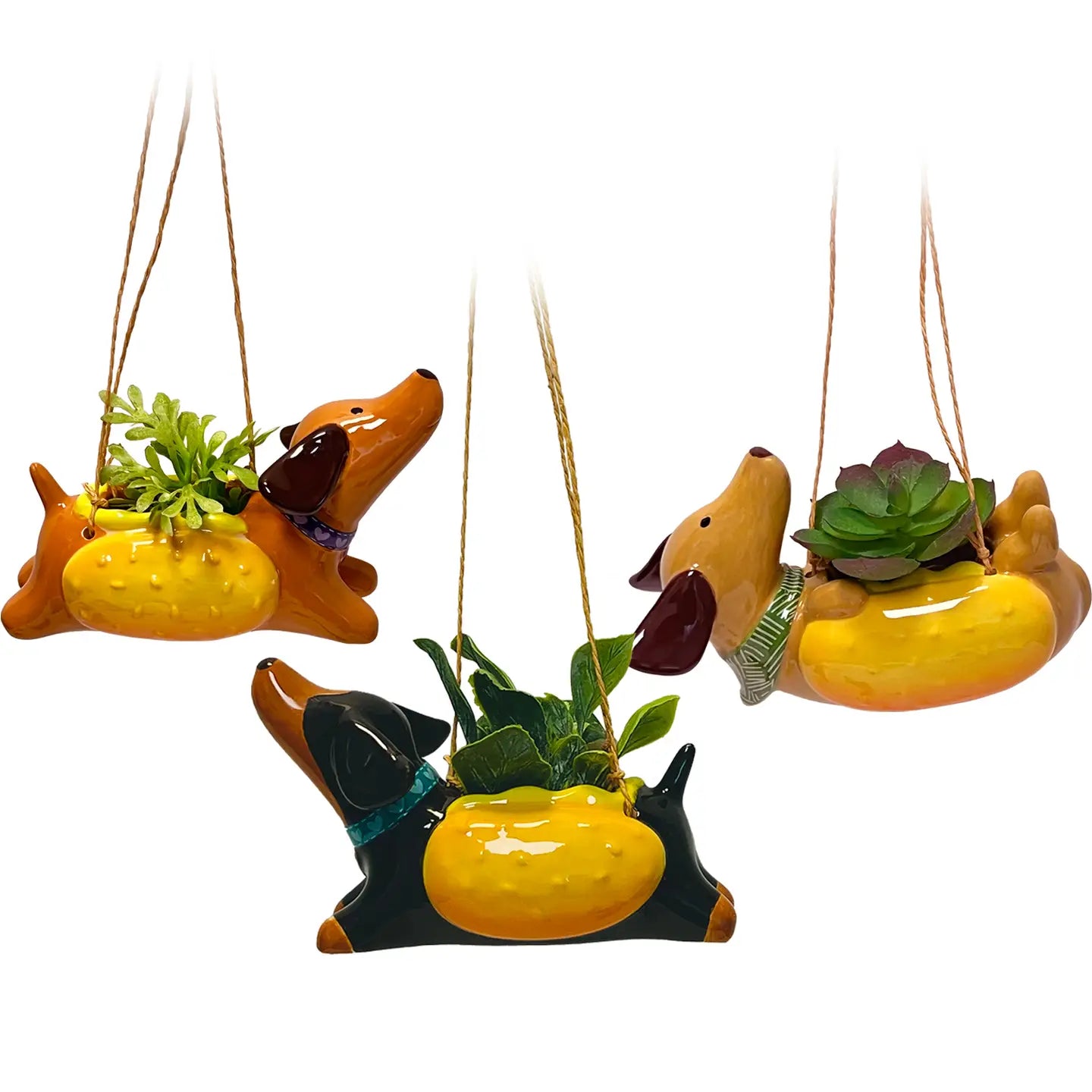 Dog Hanging Planter