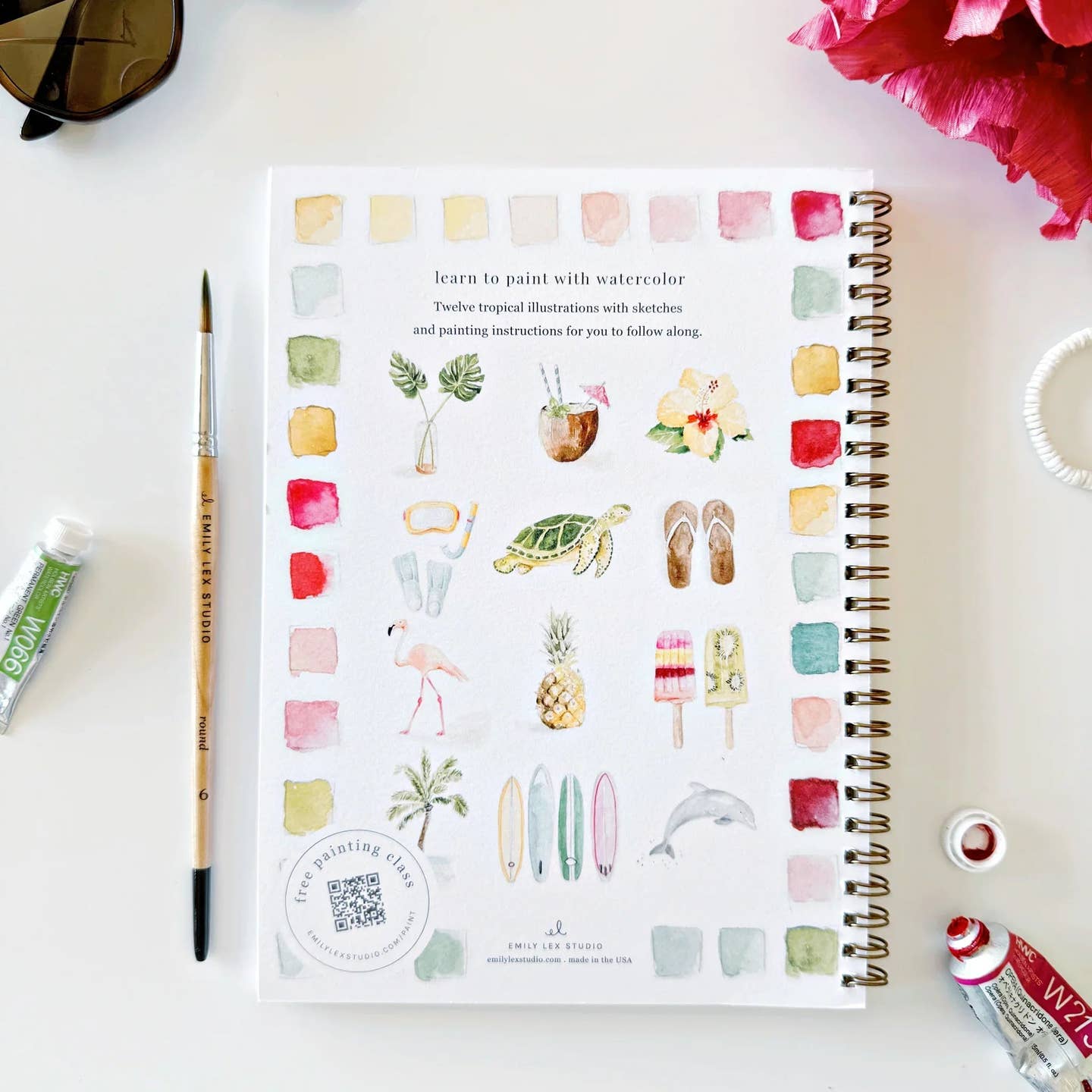Tropical-Watercolor Workbooks