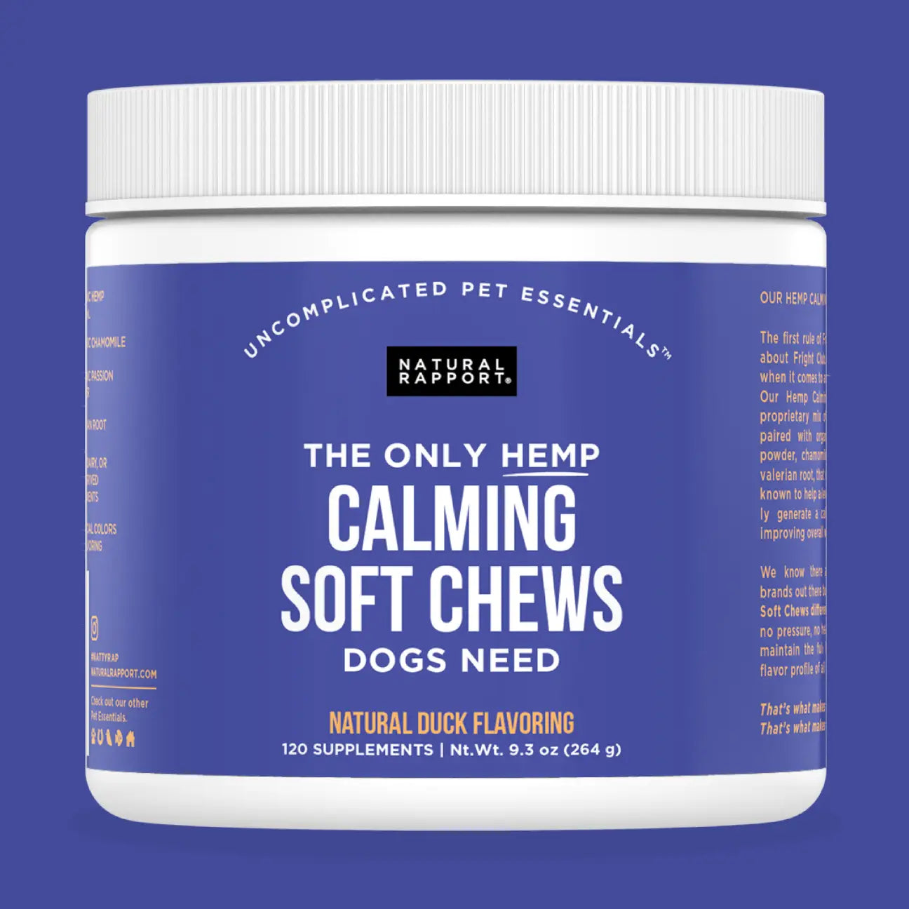 Hemp Calming Soft Chews, 120ct.