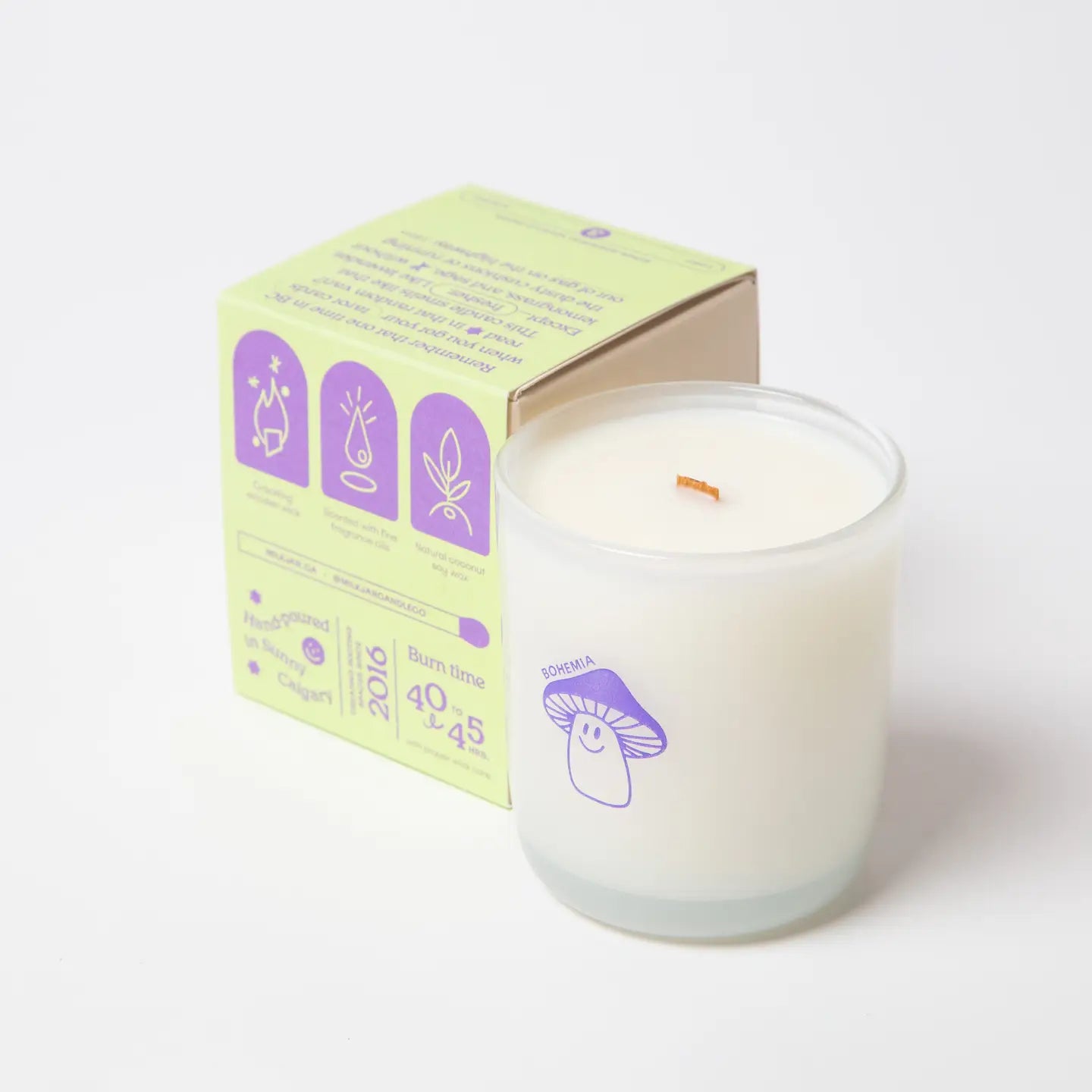 Bohemia - Lemongrass, Lavender & Sage Coconut Soy 8oz Candle