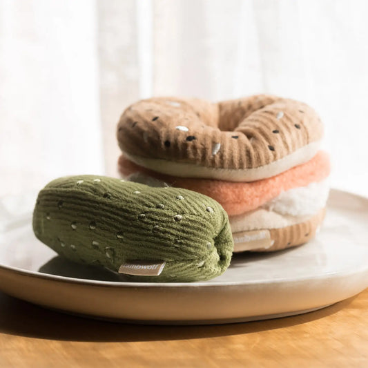 Bagel + Pickle Enrichment Toy