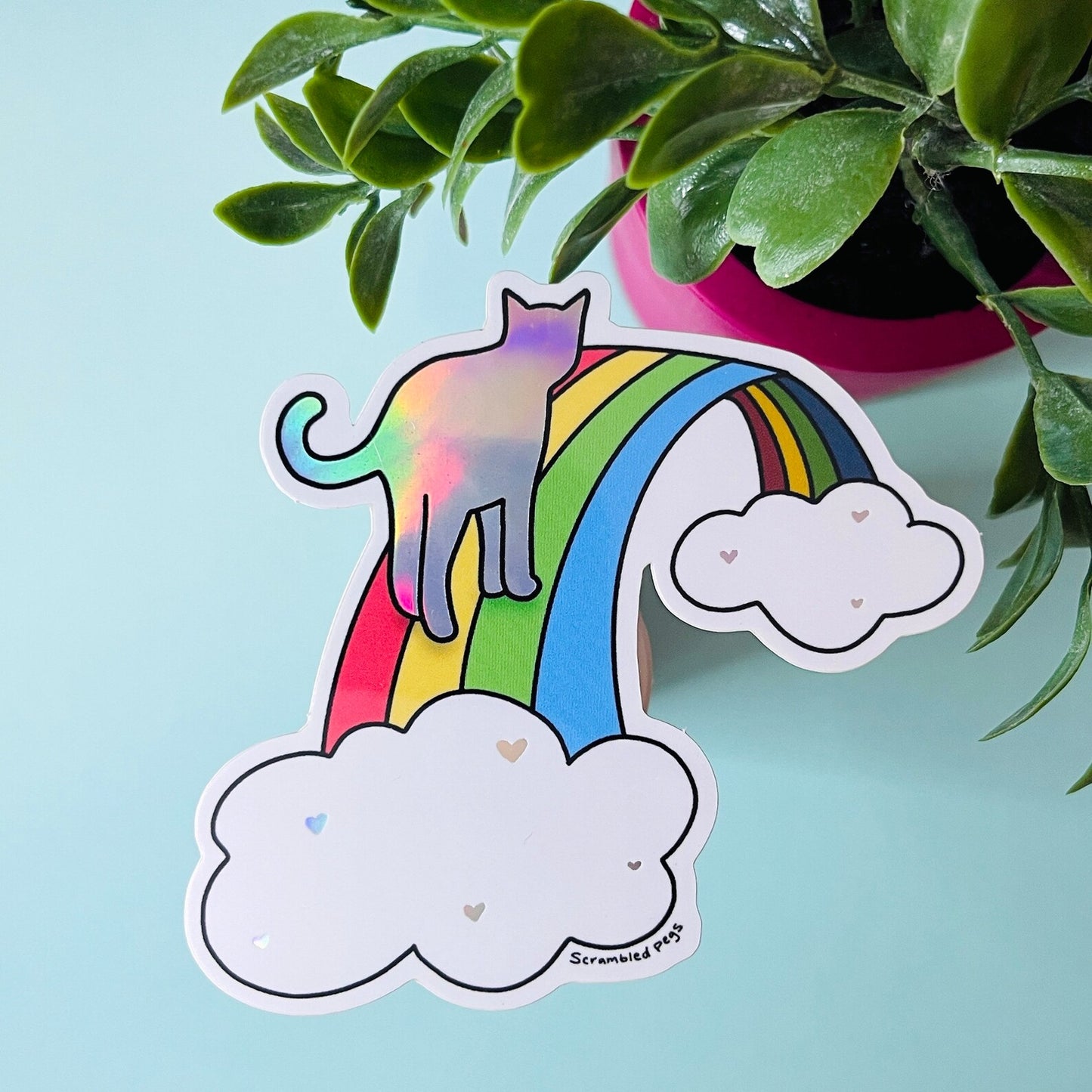 Rainbow Bridge Cat Sticker