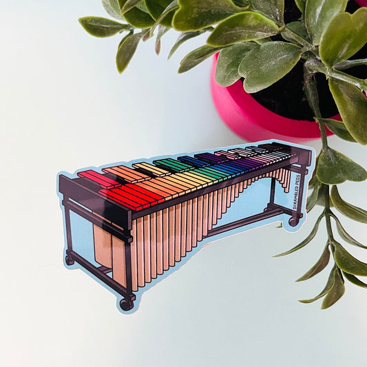 Rainbow Marimba Sticker