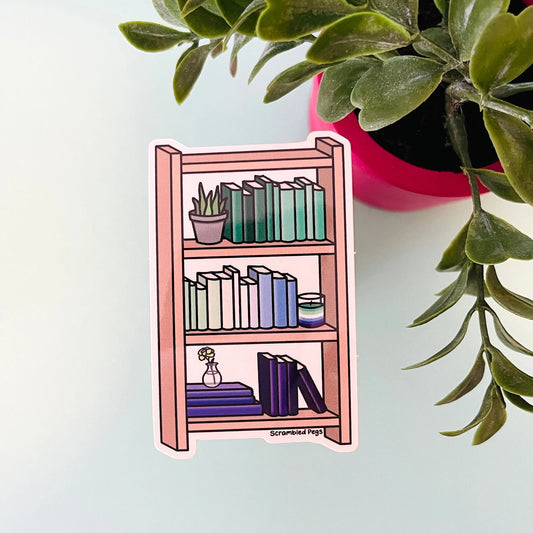 Gay Men Pride Bookcase Sticker