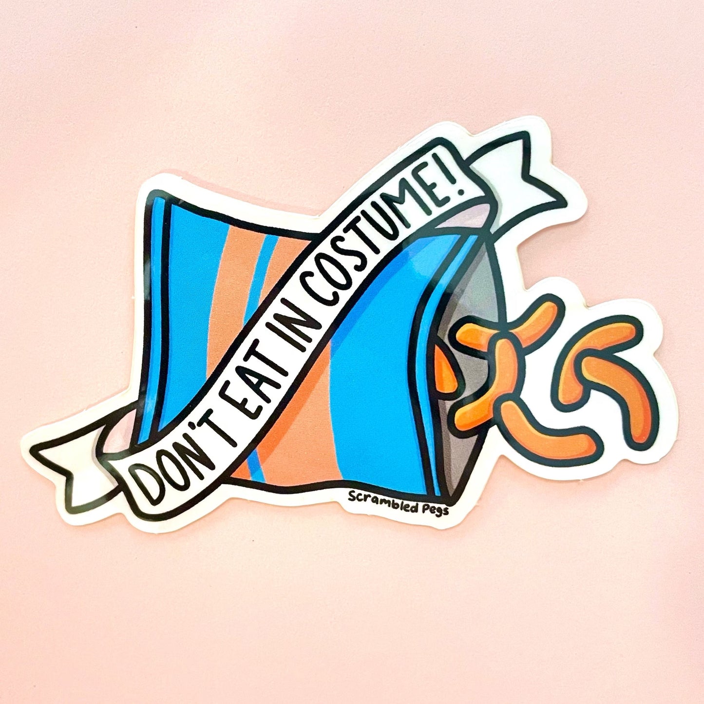 Don't Eat in Costume Sticker