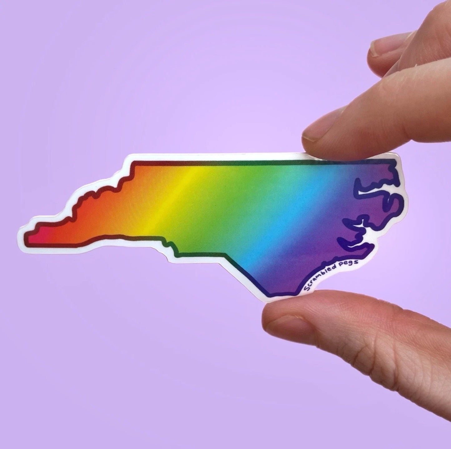 Rainbow NC Sticker