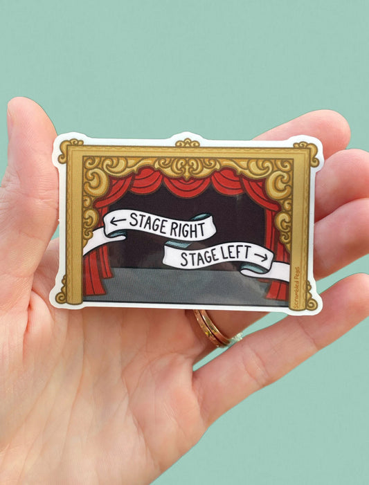 Stage Right Stage Left Sticker