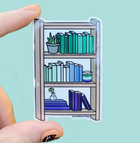 Gay Men Pride Bookcase Sticker