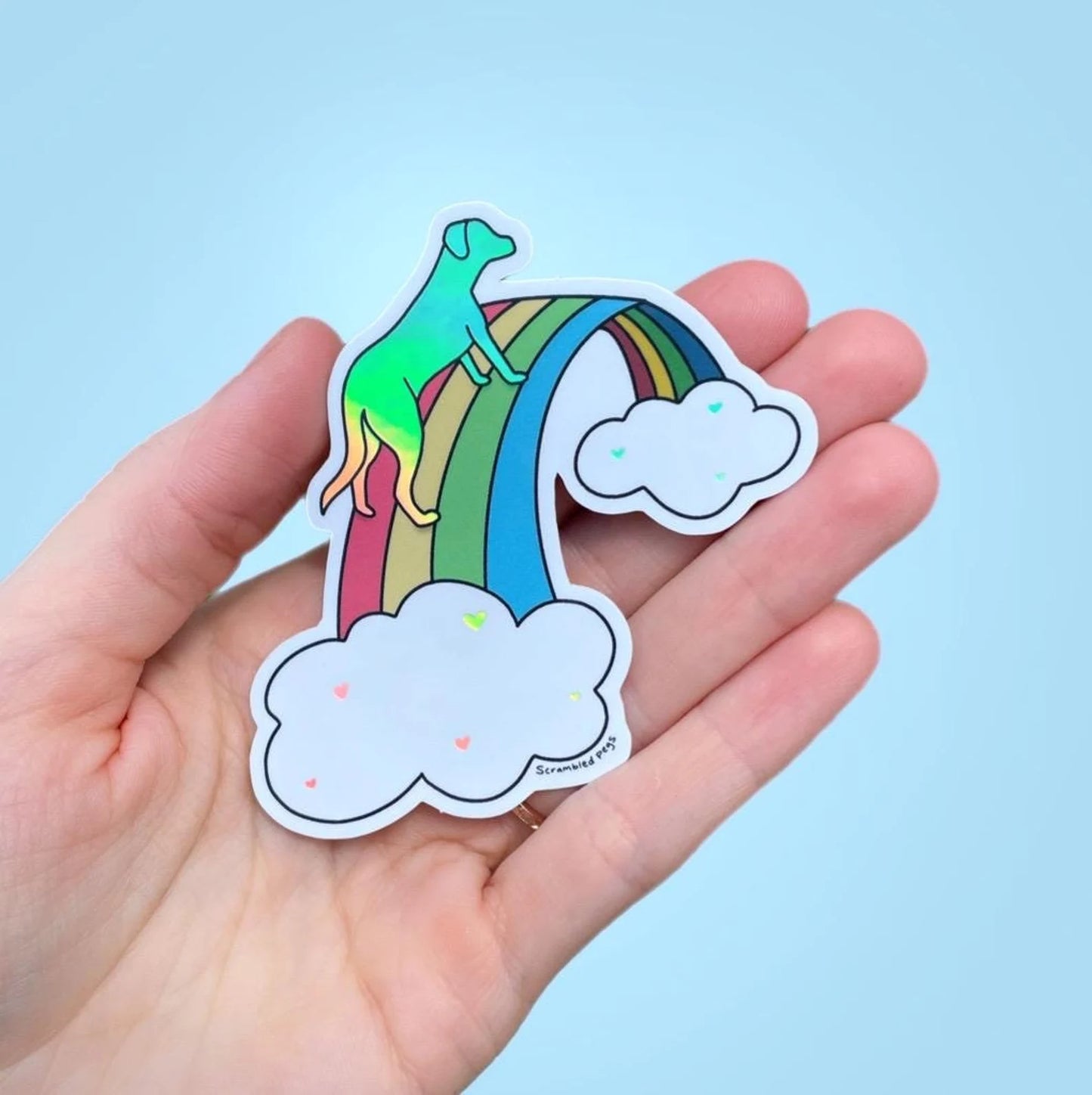 Rainbow Bridge Dog Sticker