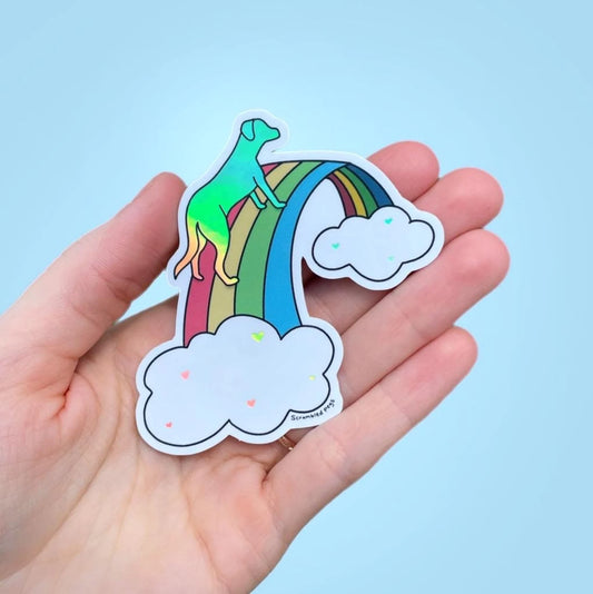 Rainbow Bridge Dog Sticker