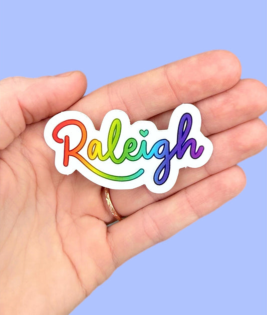 Raleigh Rainbow Sticker