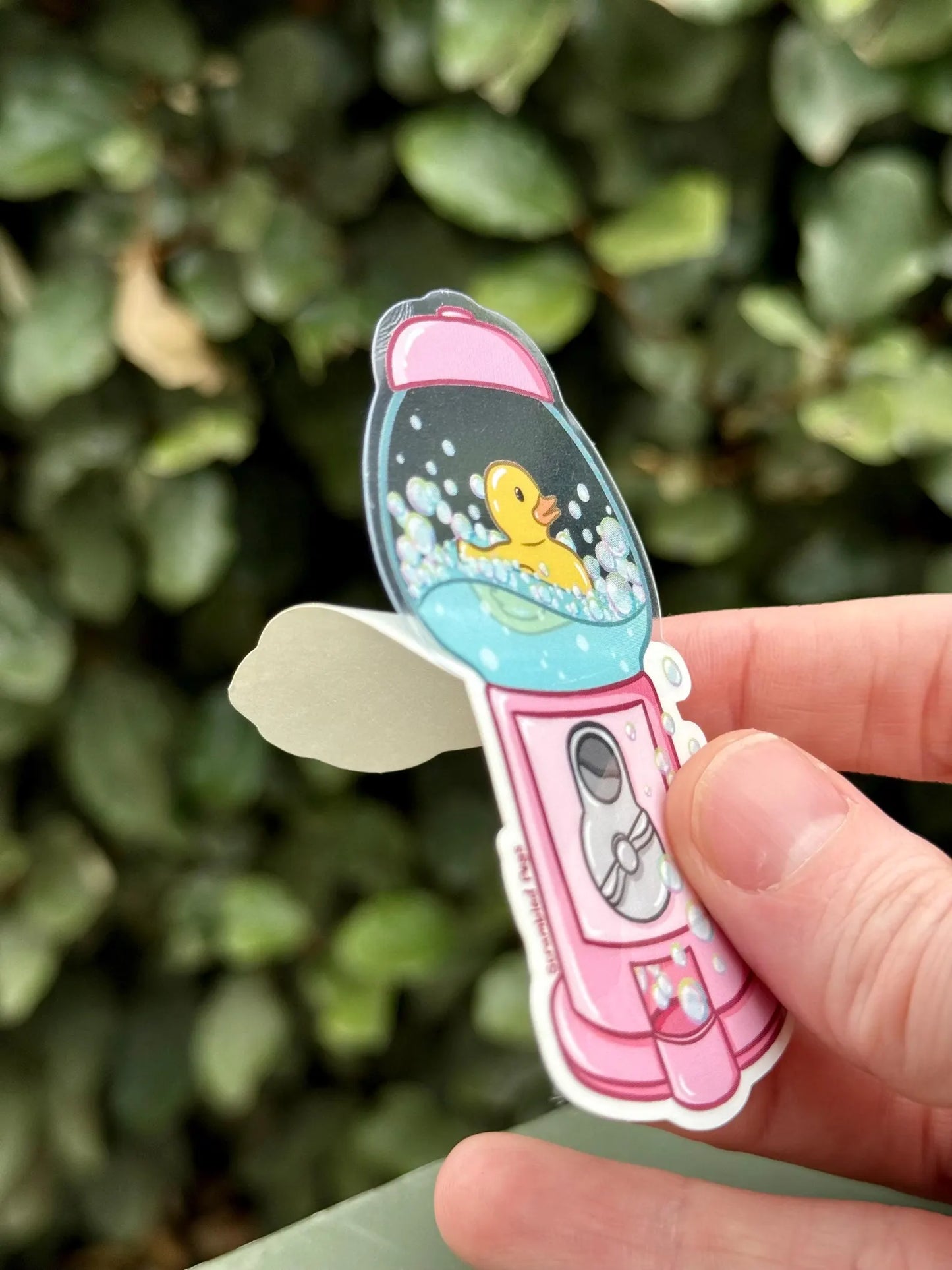 Rubber Ducky in Bubblegum Machine