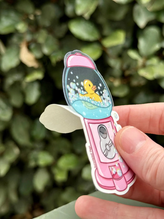 Rubber Ducky in Bubblegum Machine