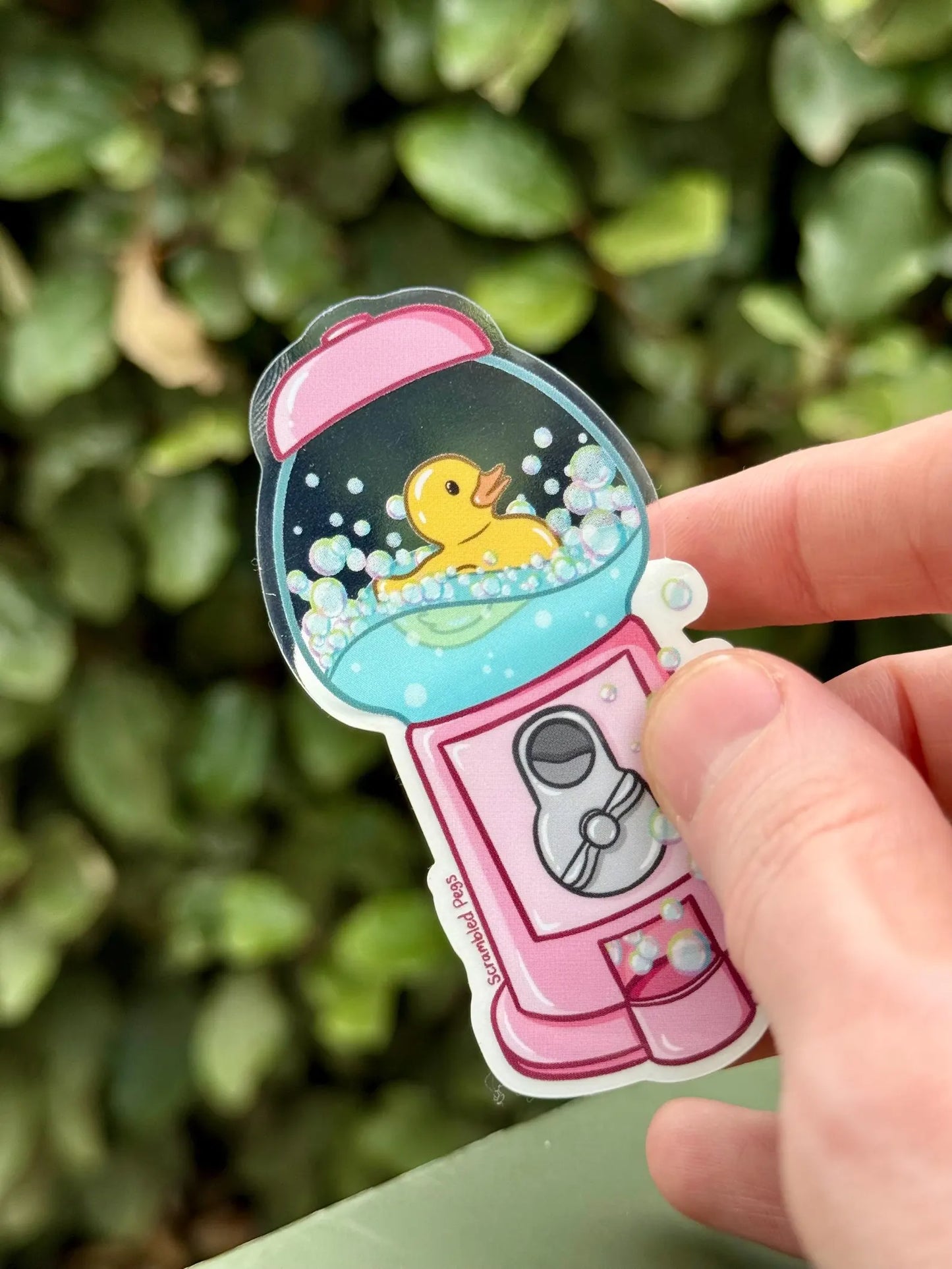 Rubber Ducky in Bubblegum Machine