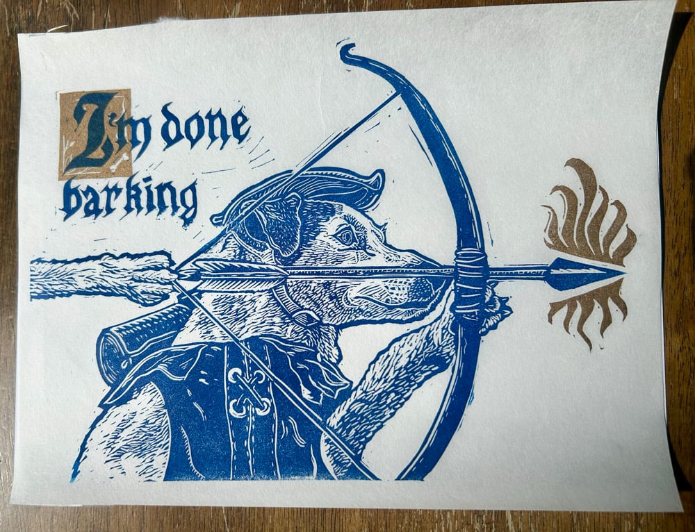 Wishbone Prints- Cap' n Mikey