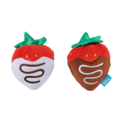 BARK Valentine Strawberries Dog Toy